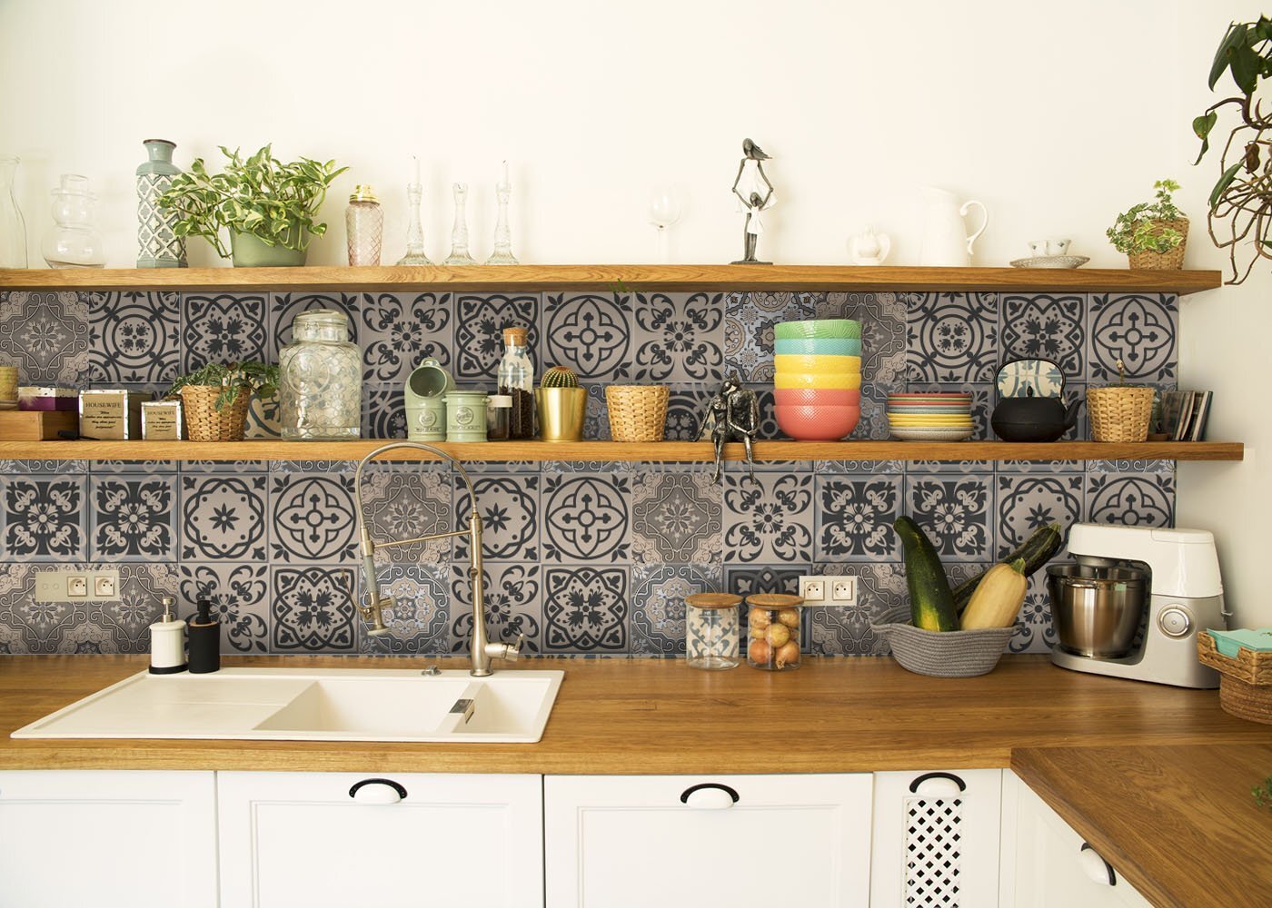5" X 5" Espresso Brown Mosaic Peel And Stick Removable Tiles - Galactic capuchin