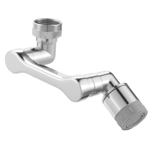 1080? Swivel Faucet Extender, 2 Sprayer Modes Sink Water Faucet Aerator Extension, Kitchen Bathroom Rotatable Spray Attachment with Brass Robotic Arm, Rotating Splash Filter Wash Hand/Hair/Face - Galactic capuchin