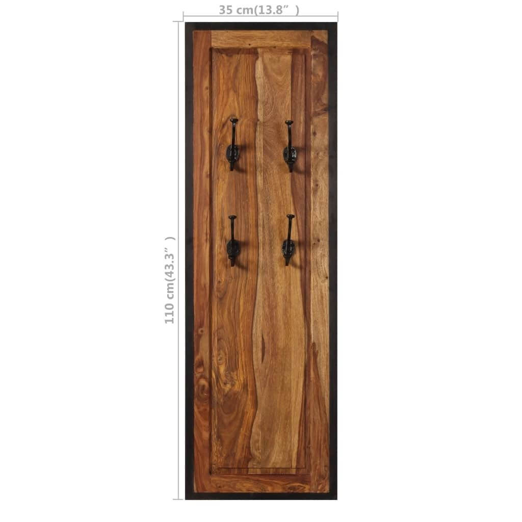 Coat Rack Acacia wood with natural grain patterns - Galactic capuchin