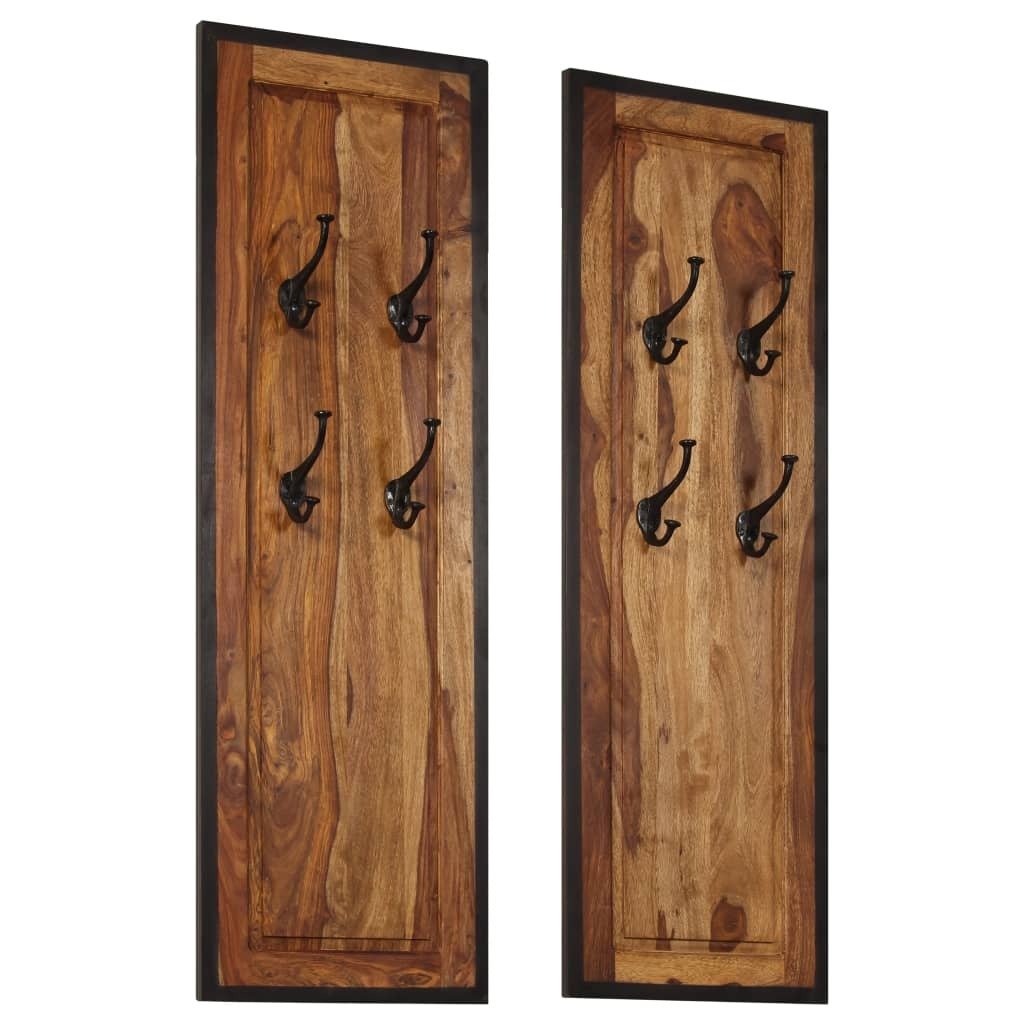 Coat Rack Acacia wood with natural grain patterns - Galactic capuchin
