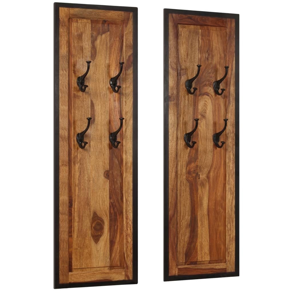 Coat Rack Acacia wood with natural grain patterns - Galactic capuchin