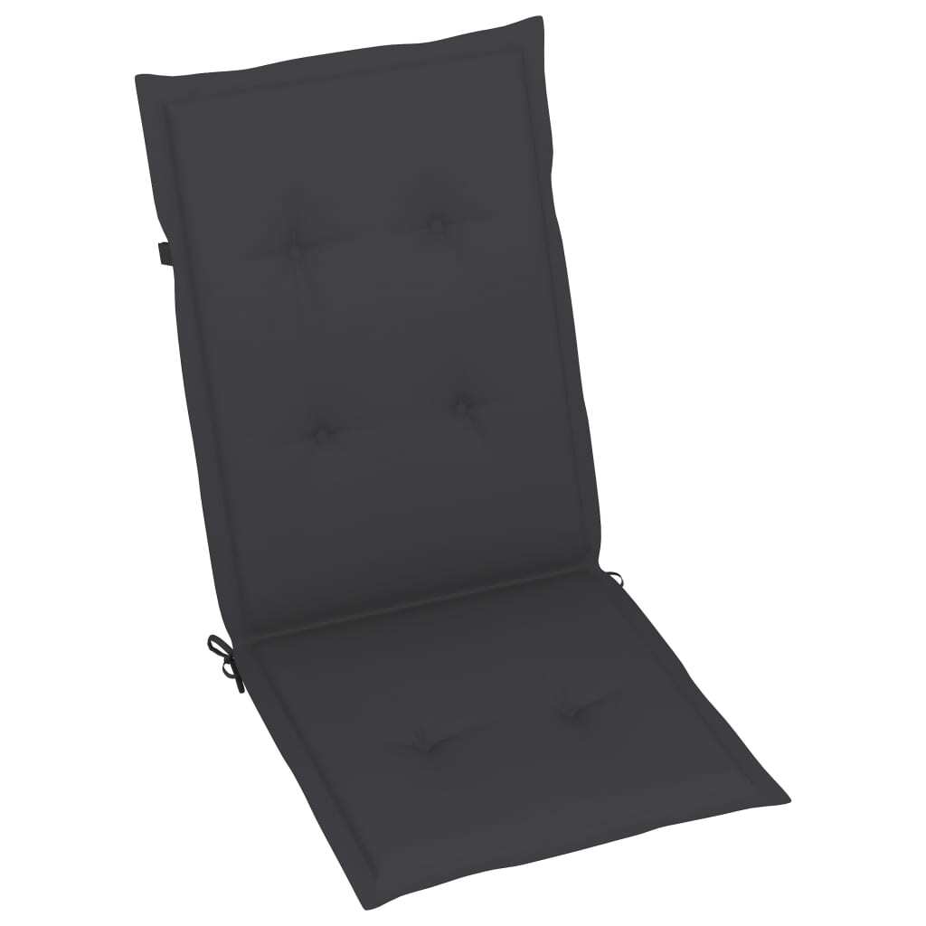 Patio Reclining Chairs 3 pcs with Cushions Solid Acacia Wood - Galactic capuchin