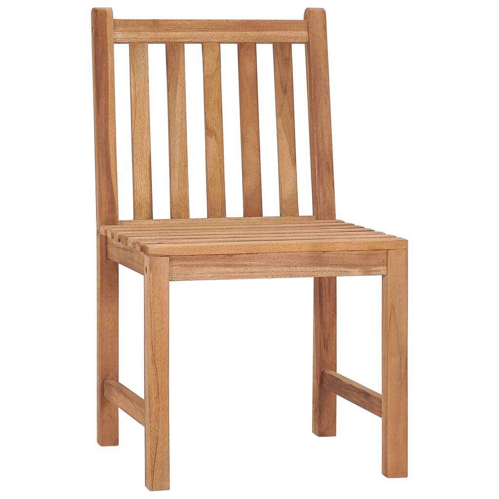 Patio Chairs 6 pcs with Cushions Solid Teak Wood - Galactic capuchin