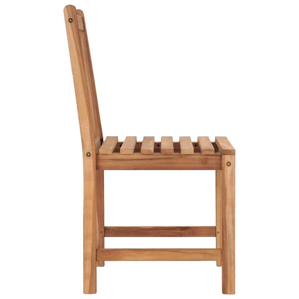 Patio Chairs 6 pcs with Cushions Solid Teak Wood - Galactic capuchin
