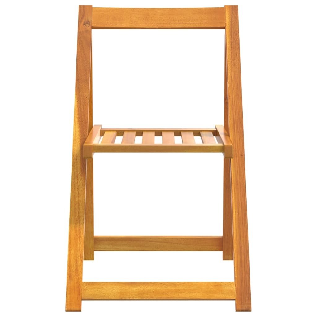 Folding Garden Chairs 6 pcs Solid Wood Acacia - Galactic capuchin