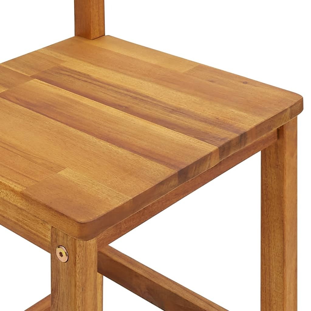 Bar Stools 6 pcs Solid Wood Acacia - Galactic capuchin