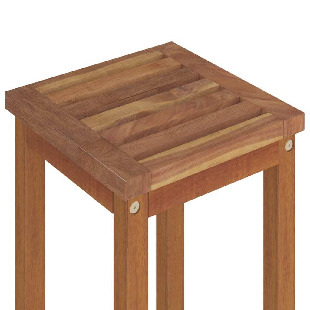 Bar Stools 8 pcs Solid Wood Acacia - Galactic capuchin