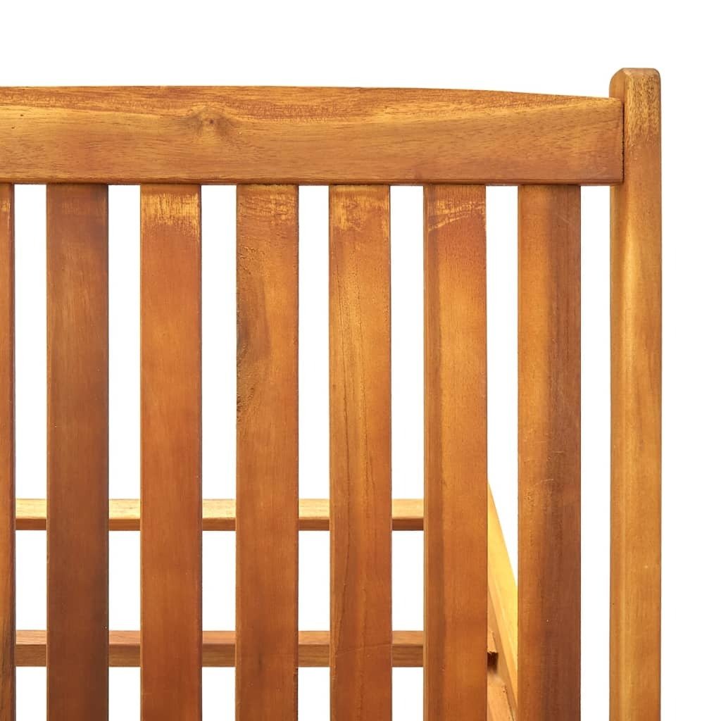 Sun Lounger Solid Acacia Wood - Galactic capuchin