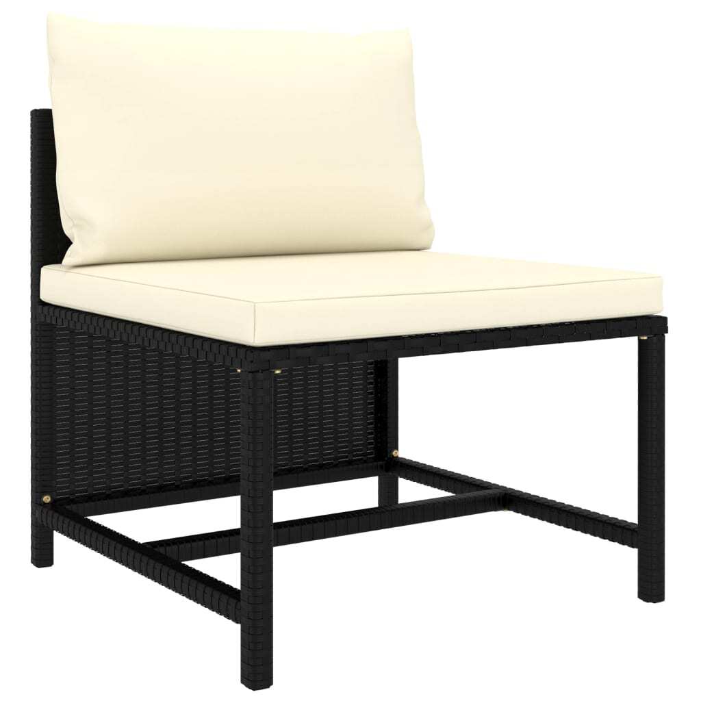 Garden Sofa Set Black, Cream White - Galactic capuchin