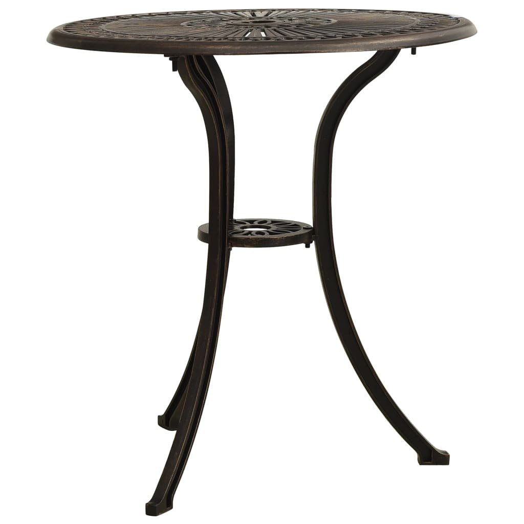 Patio Table Bronze 24.4"x24.4"x25.6" Cast Aluminum - Galactic capuchin