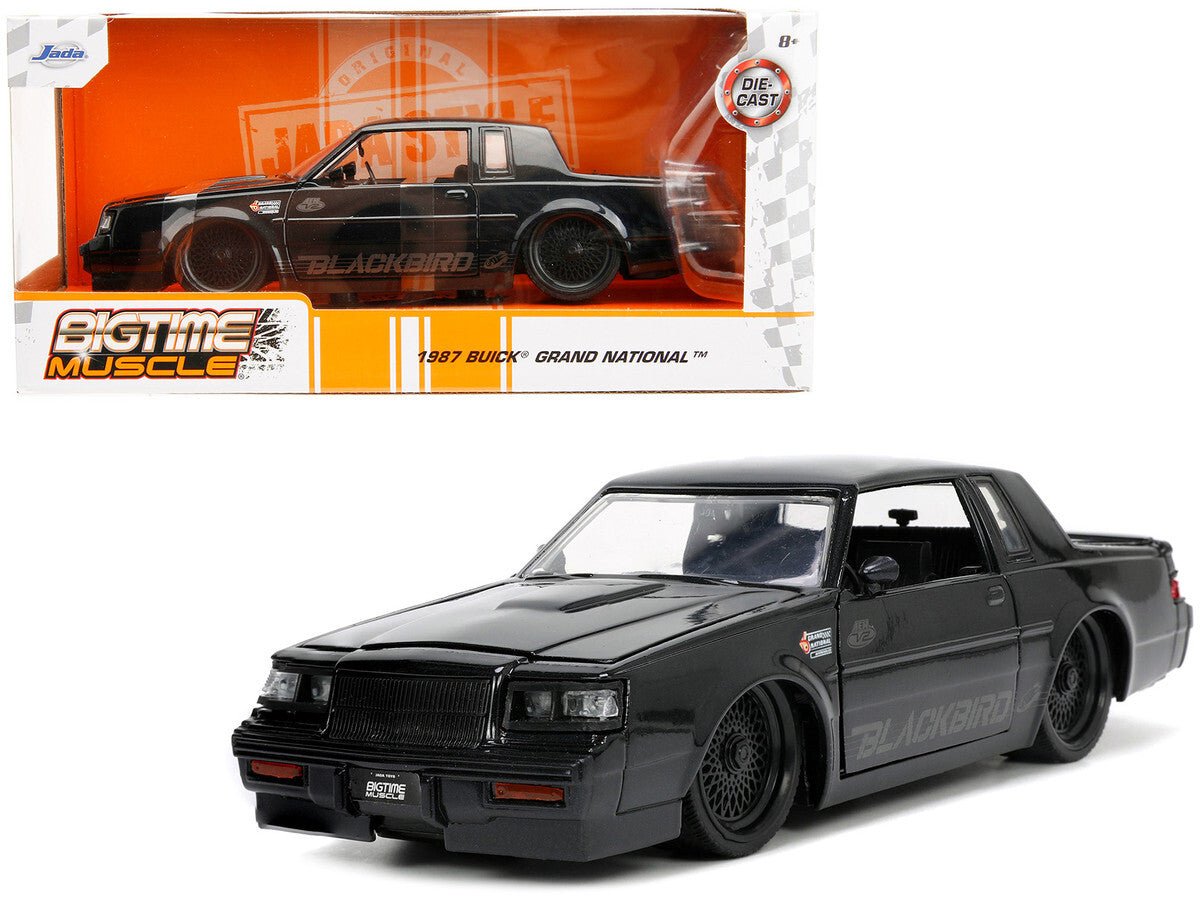 1987 Buick Grand National Black Metallic "Blackbird" "Bigtime Muscle" Series 1/24 Diecast Model Car by Jada - Galactic capuchin