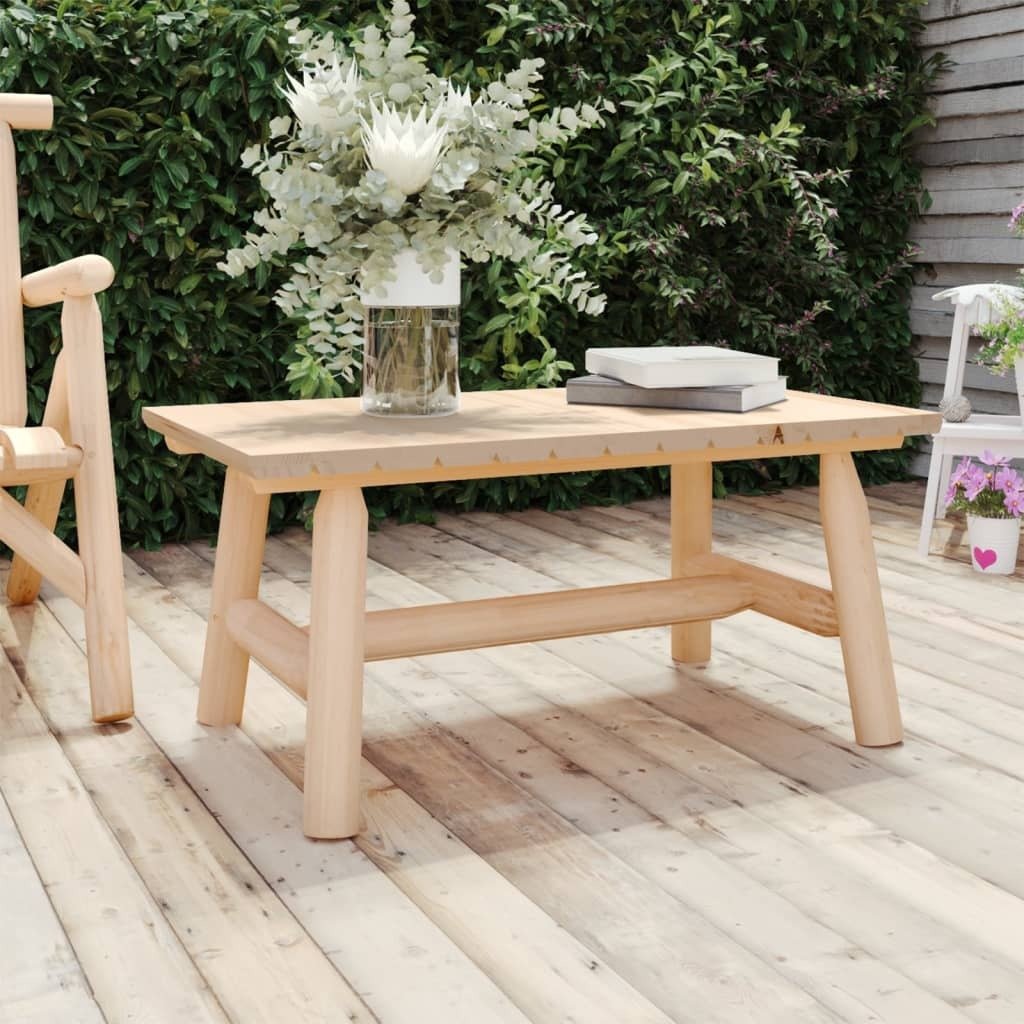 Coffee Table 35.4"x19.7"x16.1" Solid Wood Spruce - Galactic capuchin