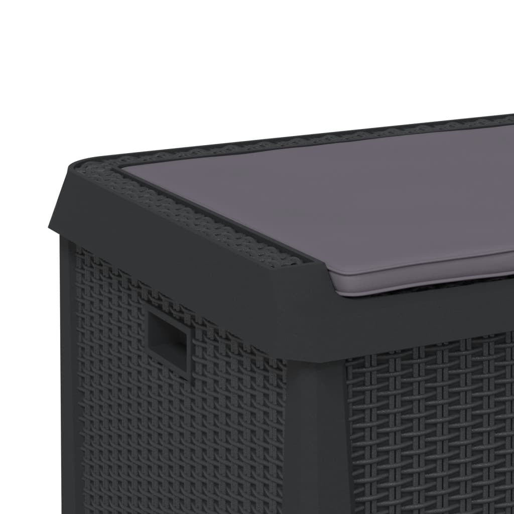 Garden Storage Box Anthracite Polypropylene Medium - Galactic capuchin