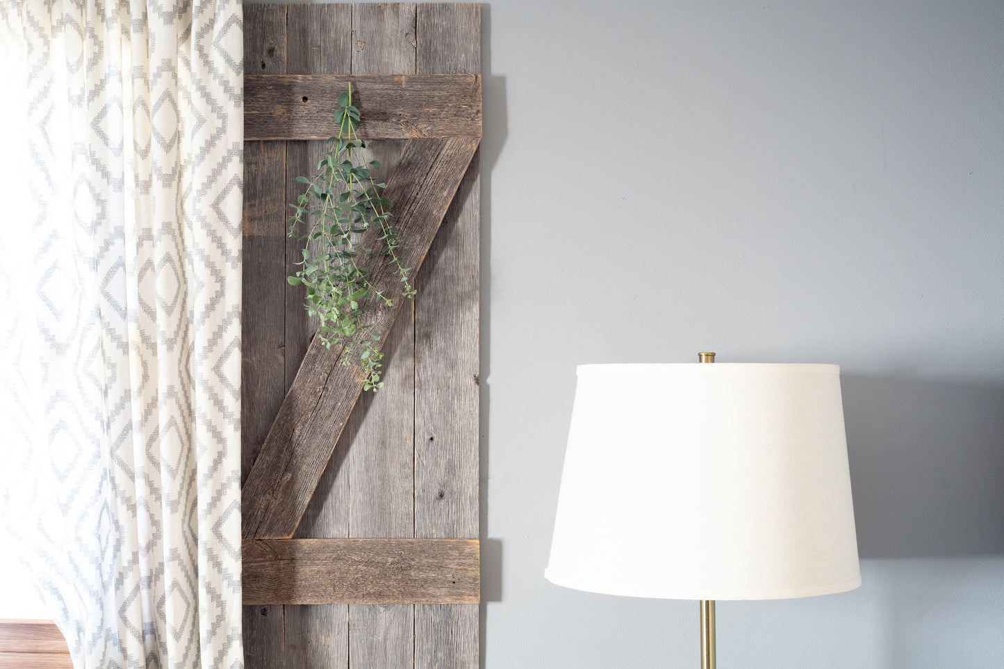 Set of Two 36" X 14" Gray Solid Wood Wall Decor - Galactic capuchin