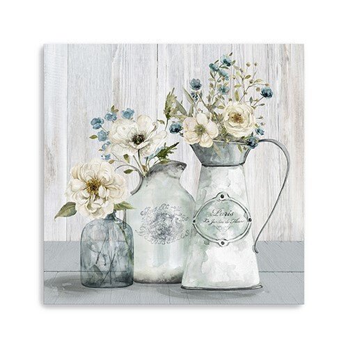 Rustic Flowers Unframed Print Wall Art - Galactic capuchin