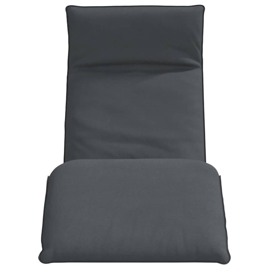Sun Lounger Gray Oxford fabric, metal, foam Large Collapsible - Galactic capuchin