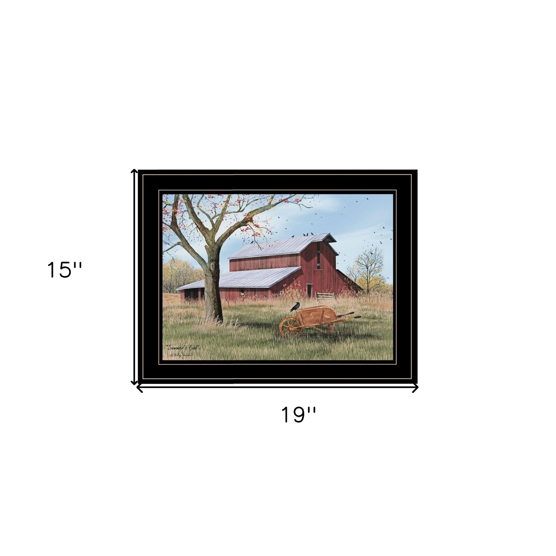Summers End 2 Black Framed Print Wall Art - Galactic capuchin