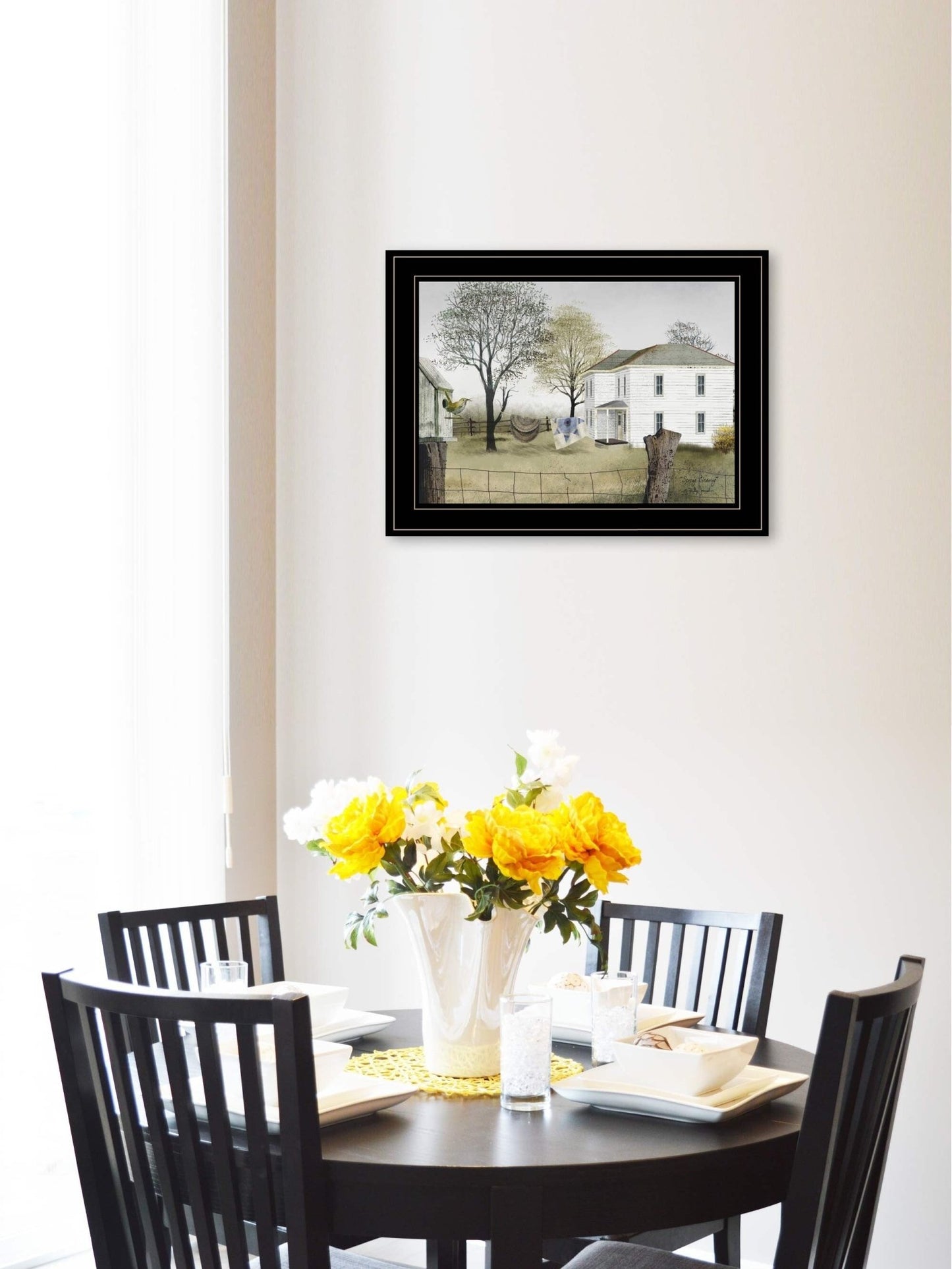 Spring Cleaning 2 Black Framed Print Wall Art - Galactic capuchin