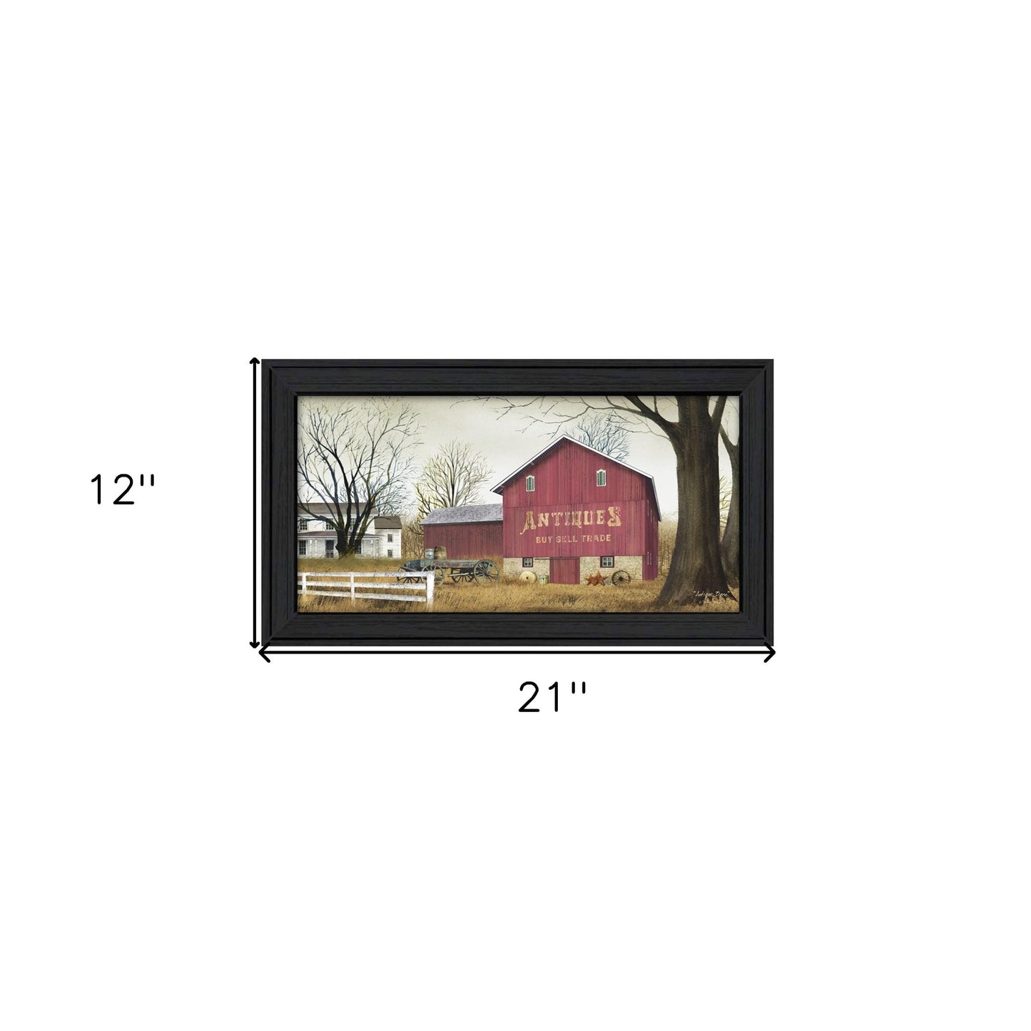 Antique Barn 4 Black Framed Print Wall Art - Galactic capuchin