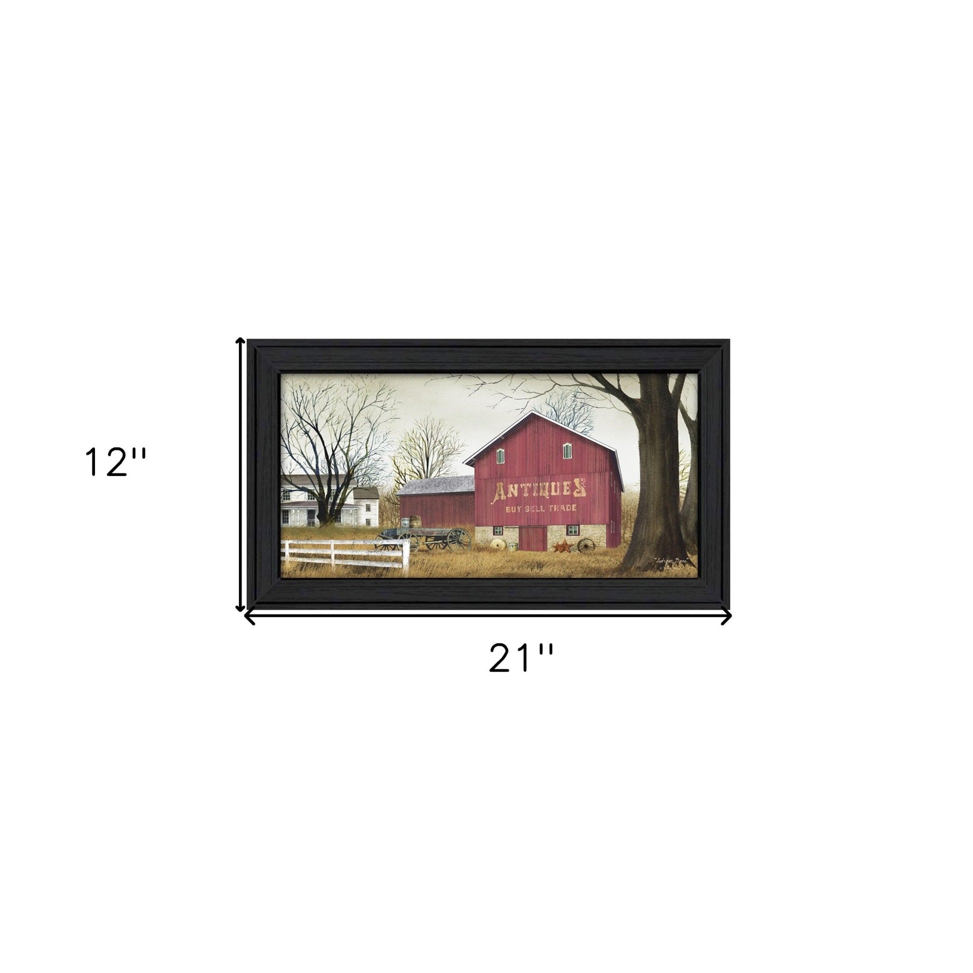 Antique Barn 4 Black Framed Print Wall Art - Galactic capuchin