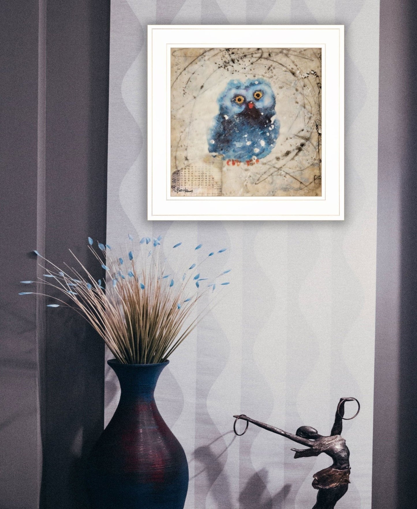 The Wonder Years II 2 White Framed Print Wall Art - Galactic capuchin