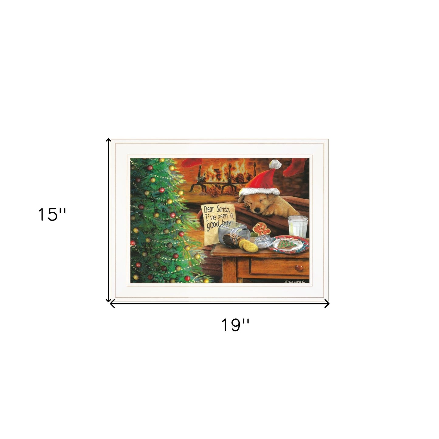 Ive Been A Good Boy 2 White Framed Print Wall Art - Galactic capuchin
