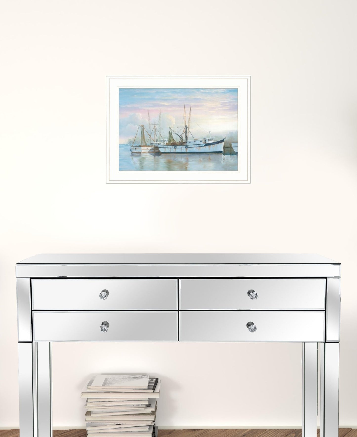 North Star at Rest 1 White Framed Print Wall Art - Galactic capuchin