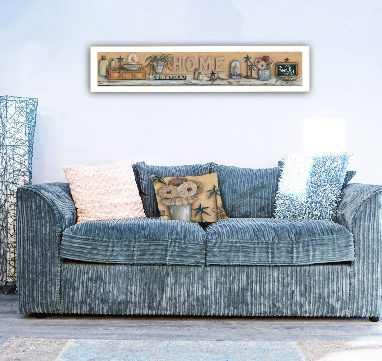 Where Family and Friends Gather White Framed Print Wall Art - Galactic capuchin