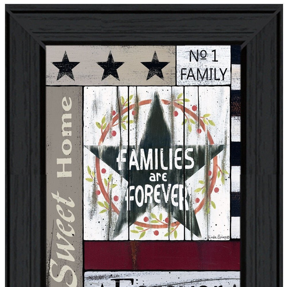 Set Of Two Family Wisdom Black Framed Print Wall Art - Galactic capuchin