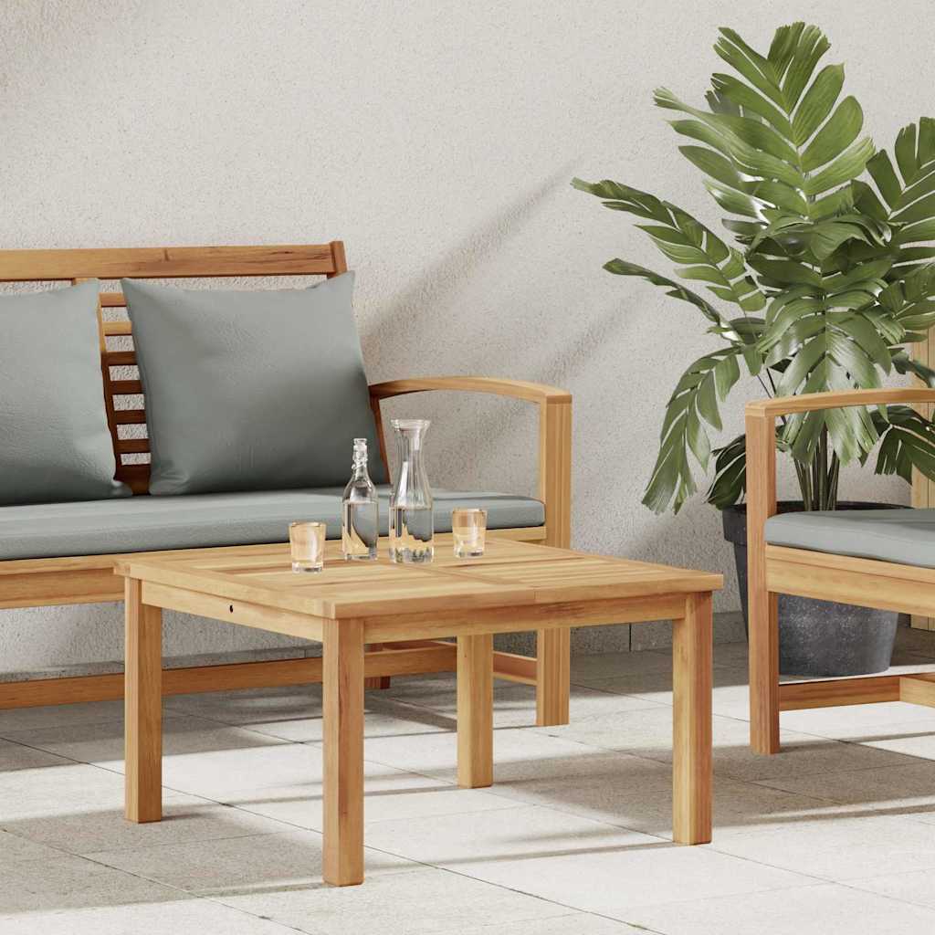 Coffee Table Brown 23.62 x 23.62 x 14.17 in Solid Teak Wood - Galactic capuchin