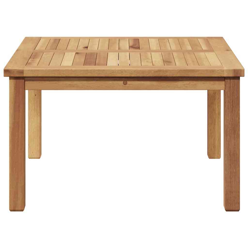 Coffee Table Brown 23.62 x 23.62 x 14.17 in Solid Teak Wood - Galactic capuchin
