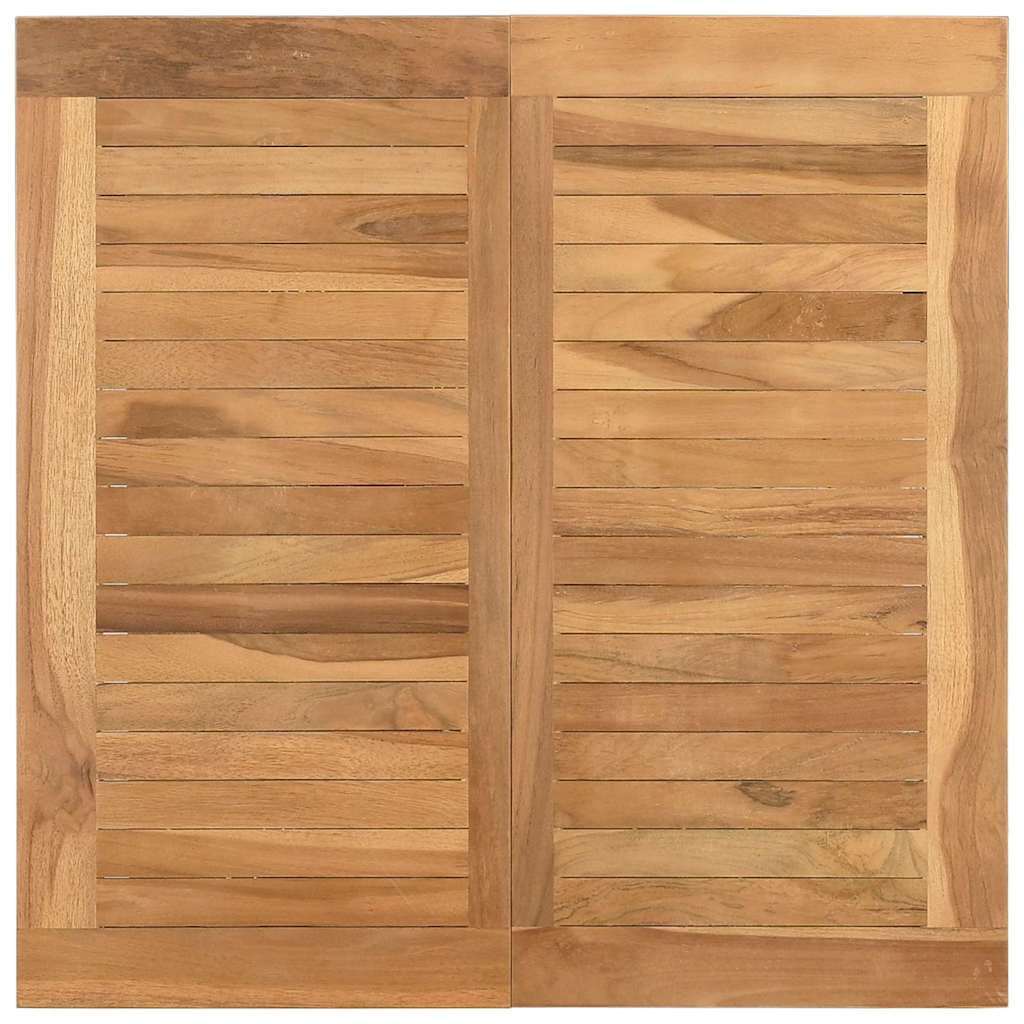 Coffee Table Brown 23.62 x 23.62 x 14.17 in Solid Teak Wood - Galactic capuchin