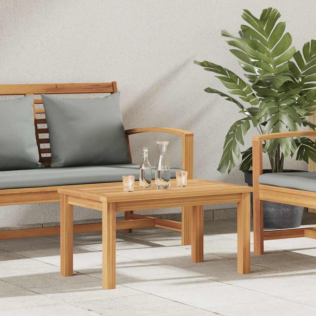 Coffee Table Brown 27.56 x 15.75 x 14.17 in Solid Teak Wood - Galactic capuchin
