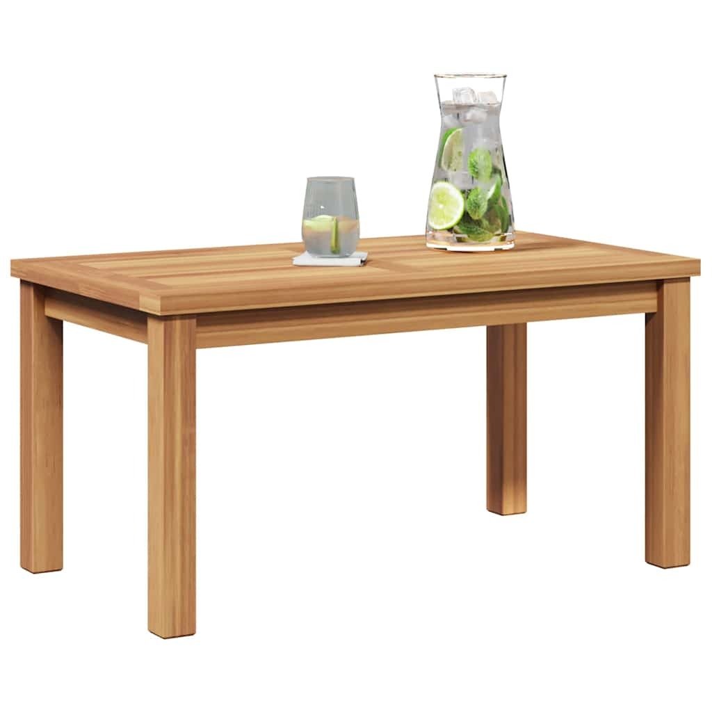 Coffee Table Brown 27.56 x 15.75 x 14.17 in Solid Teak Wood - Galactic capuchin