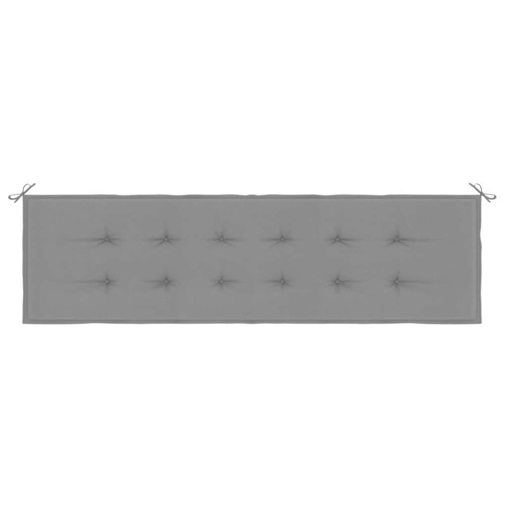 Garden Bench Cushion Grey Oxford fabric (100% polyester) - Galactic capuchin