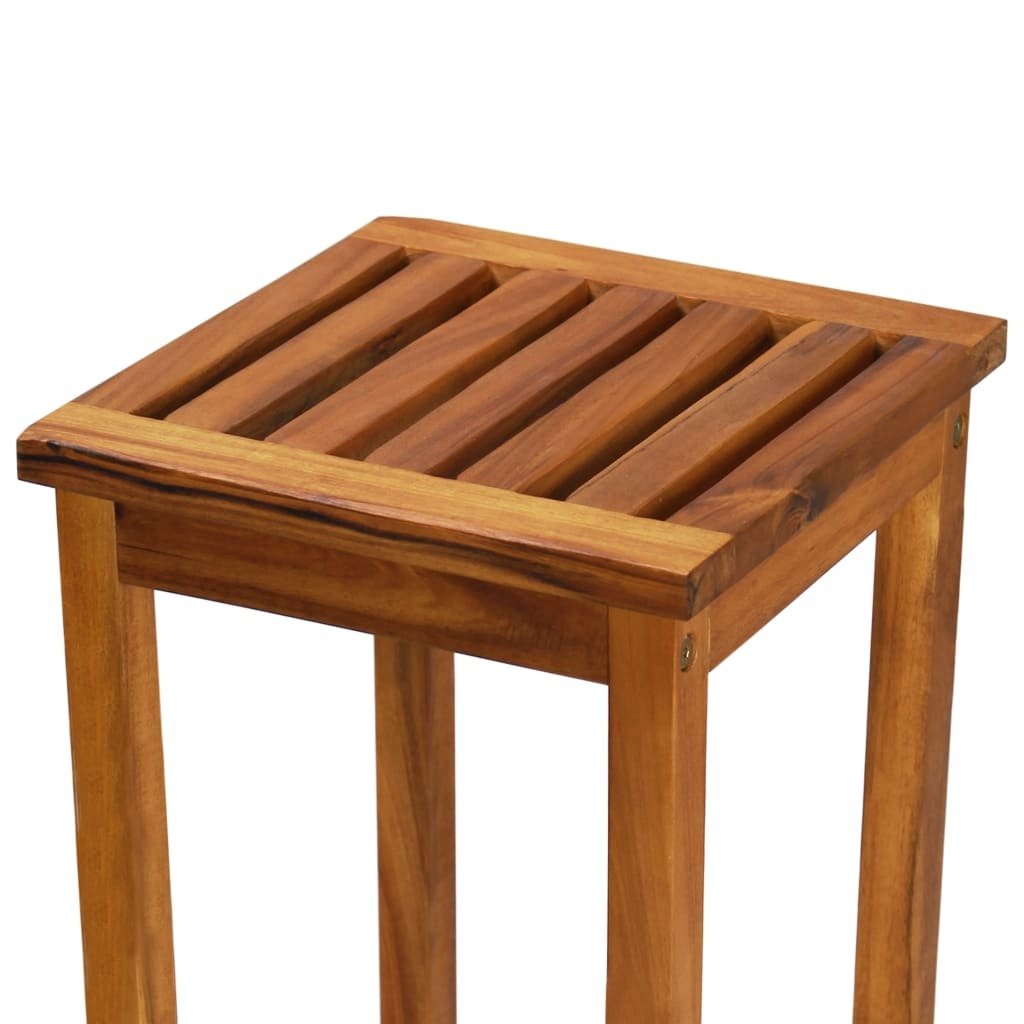 Bar Chairs 2 pcs Solid Acacia Wood - Galactic capuchin