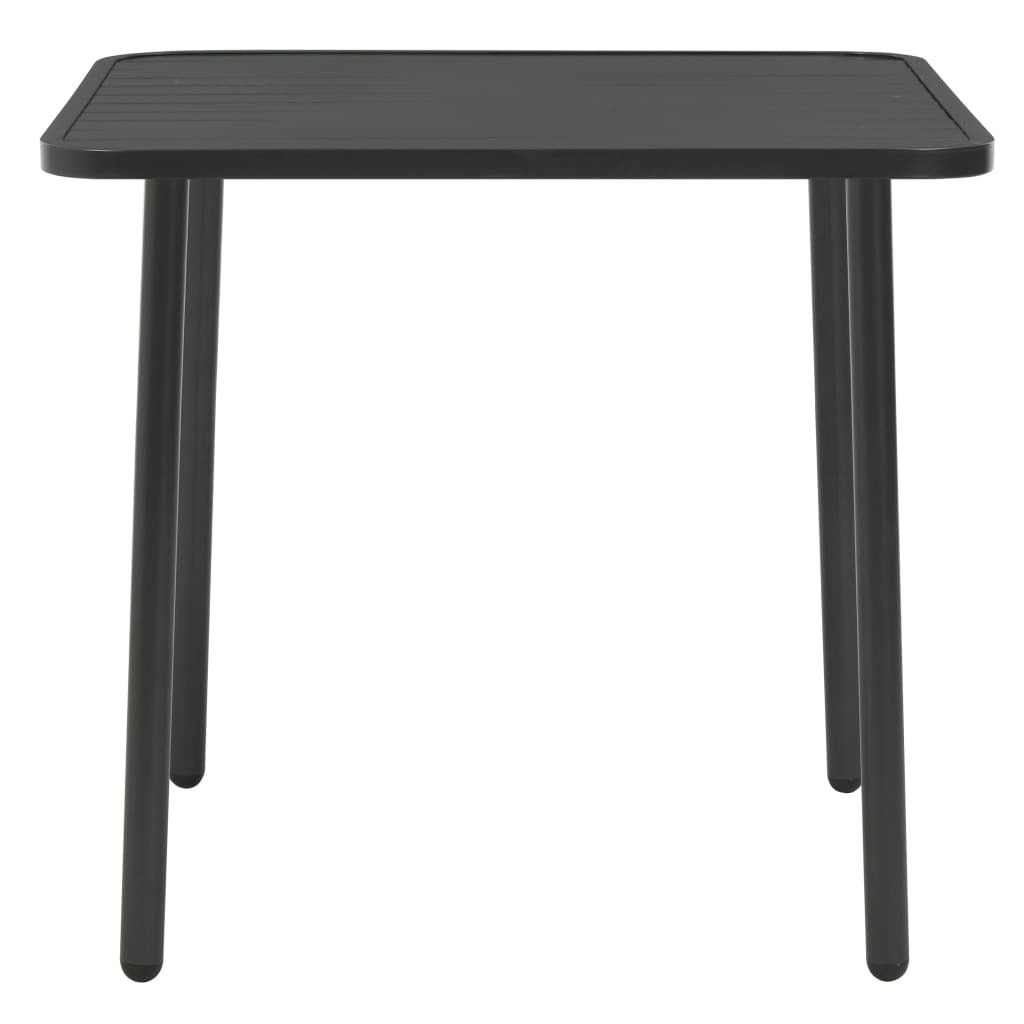 Patio Table Dark Gray 31.5"x31.5"x28.3" Steel - Galactic capuchin