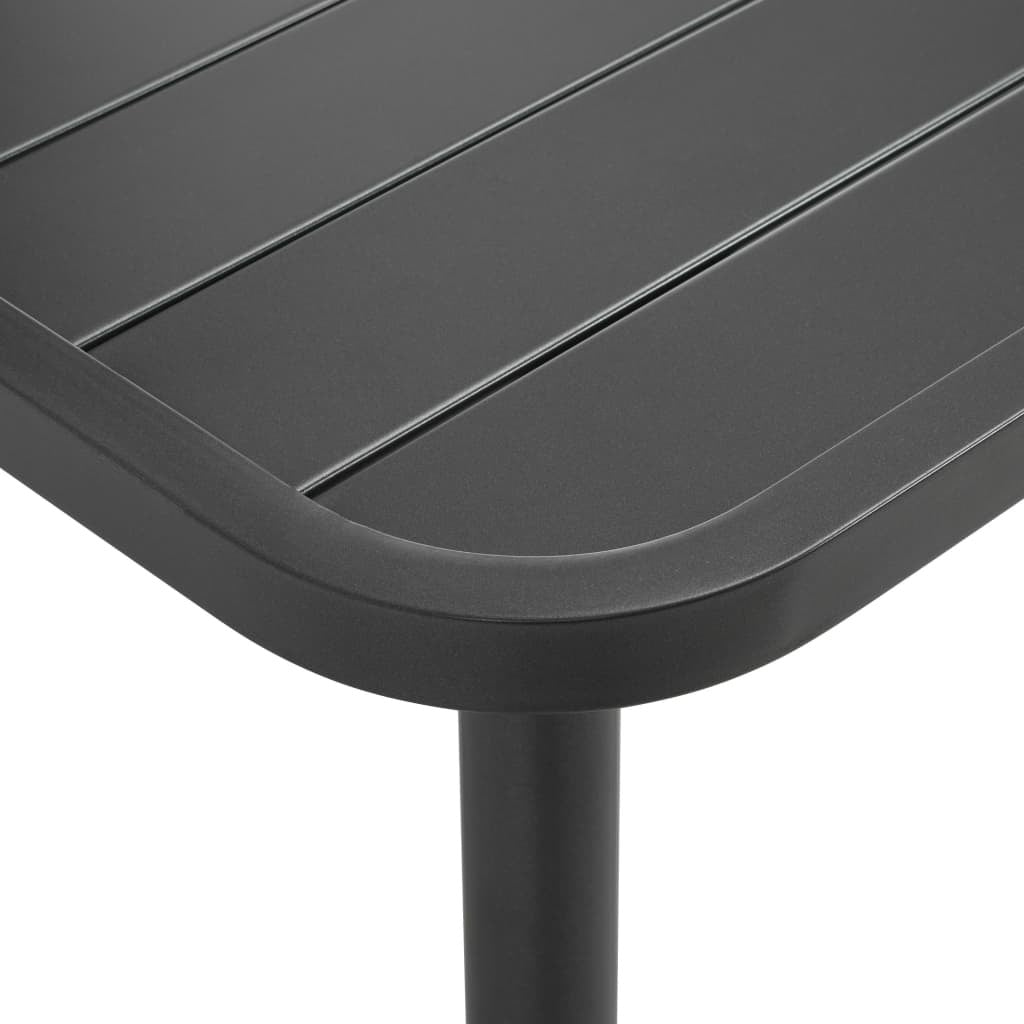 Patio Table Dark Gray 31.5"x31.5"x28.3" Steel - Galactic capuchin
