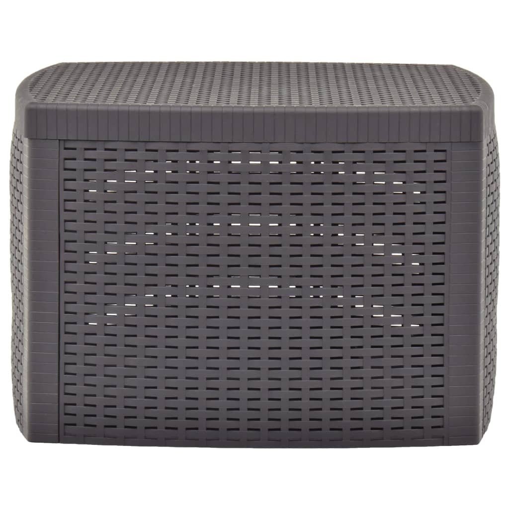 Side Table Mocha 21.3"x21.3"x14.4" Plastic - Galactic capuchin