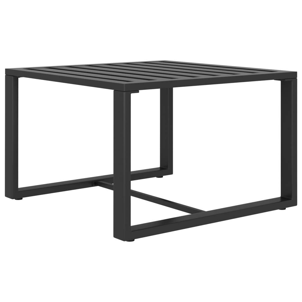 Coffee Table Aluminum Anthracite - Galactic capuchin