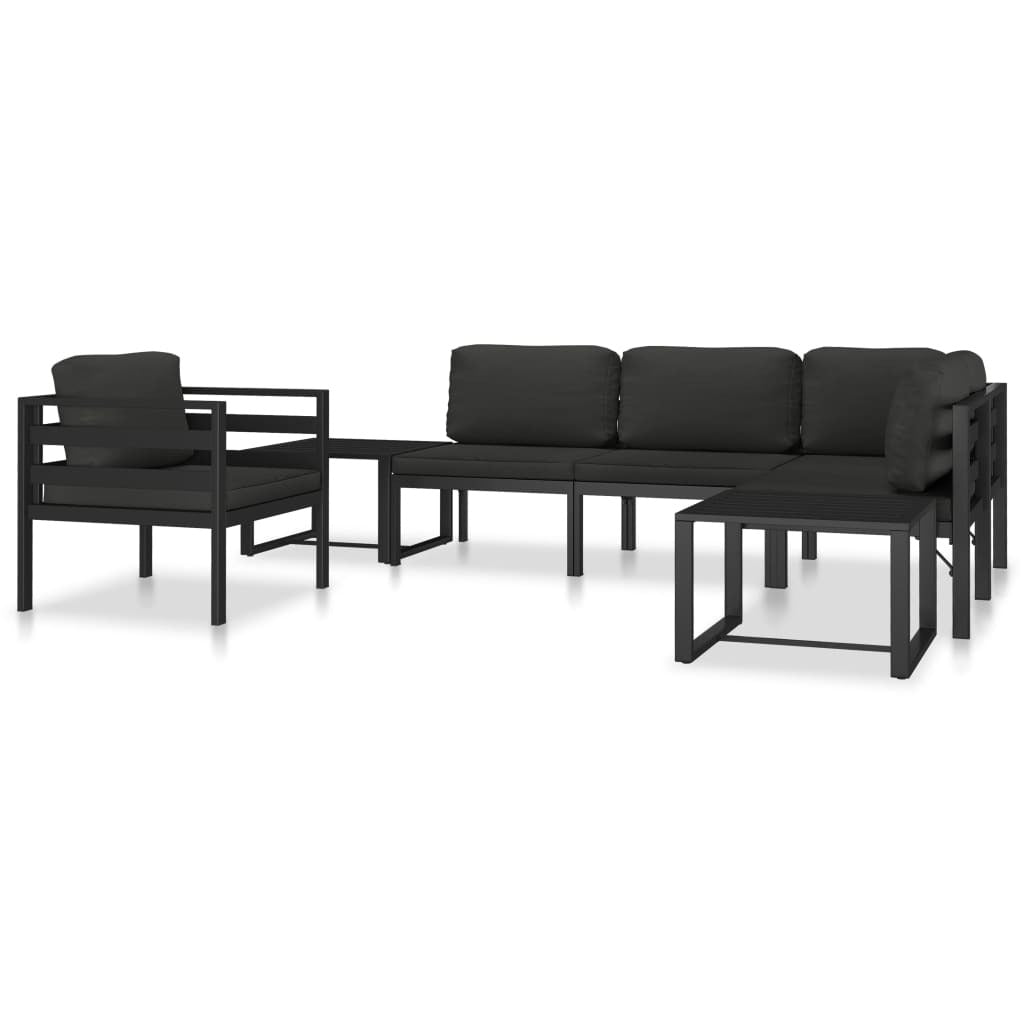 Coffee Table Aluminum Anthracite - Galactic capuchin