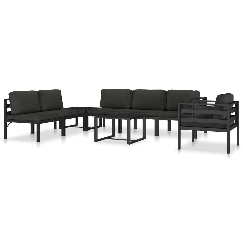 Coffee Table Aluminum Anthracite - Galactic capuchin