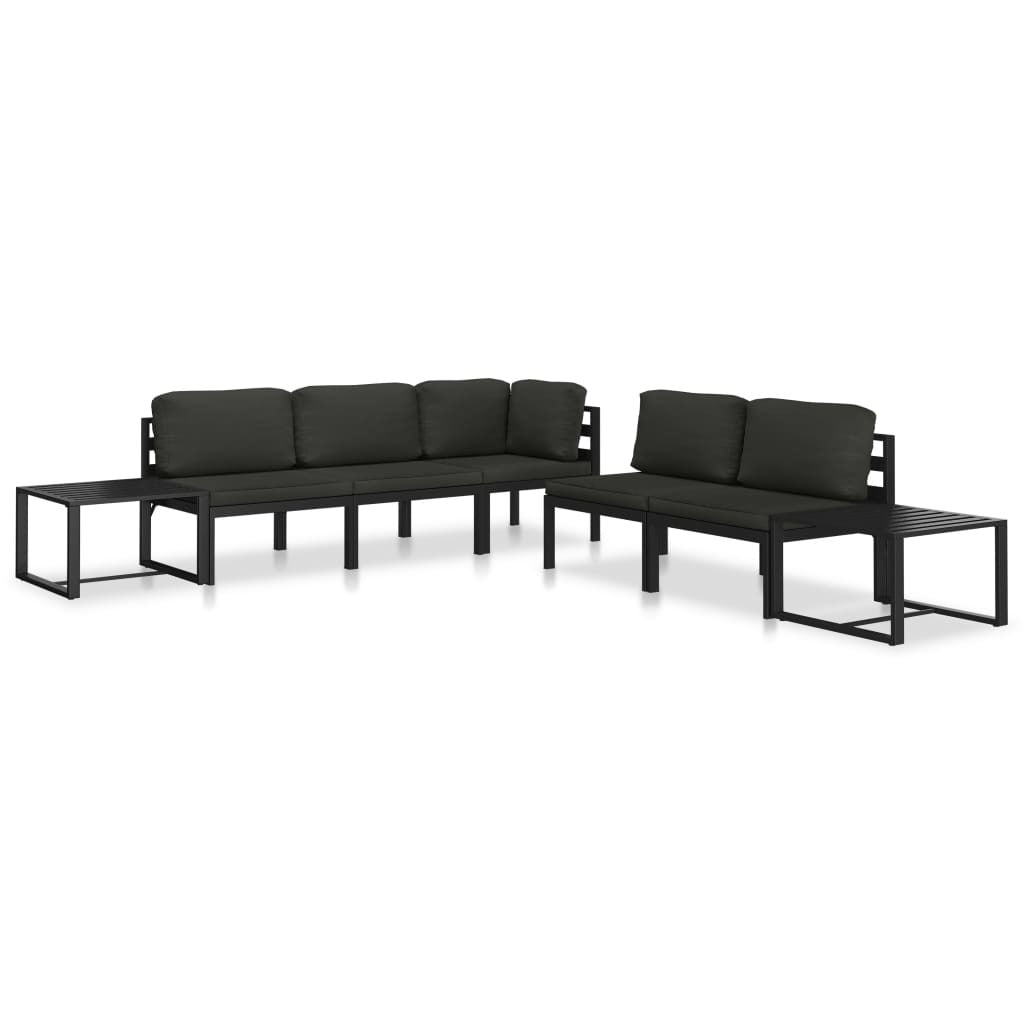 Coffee Table Aluminum Anthracite - Galactic capuchin