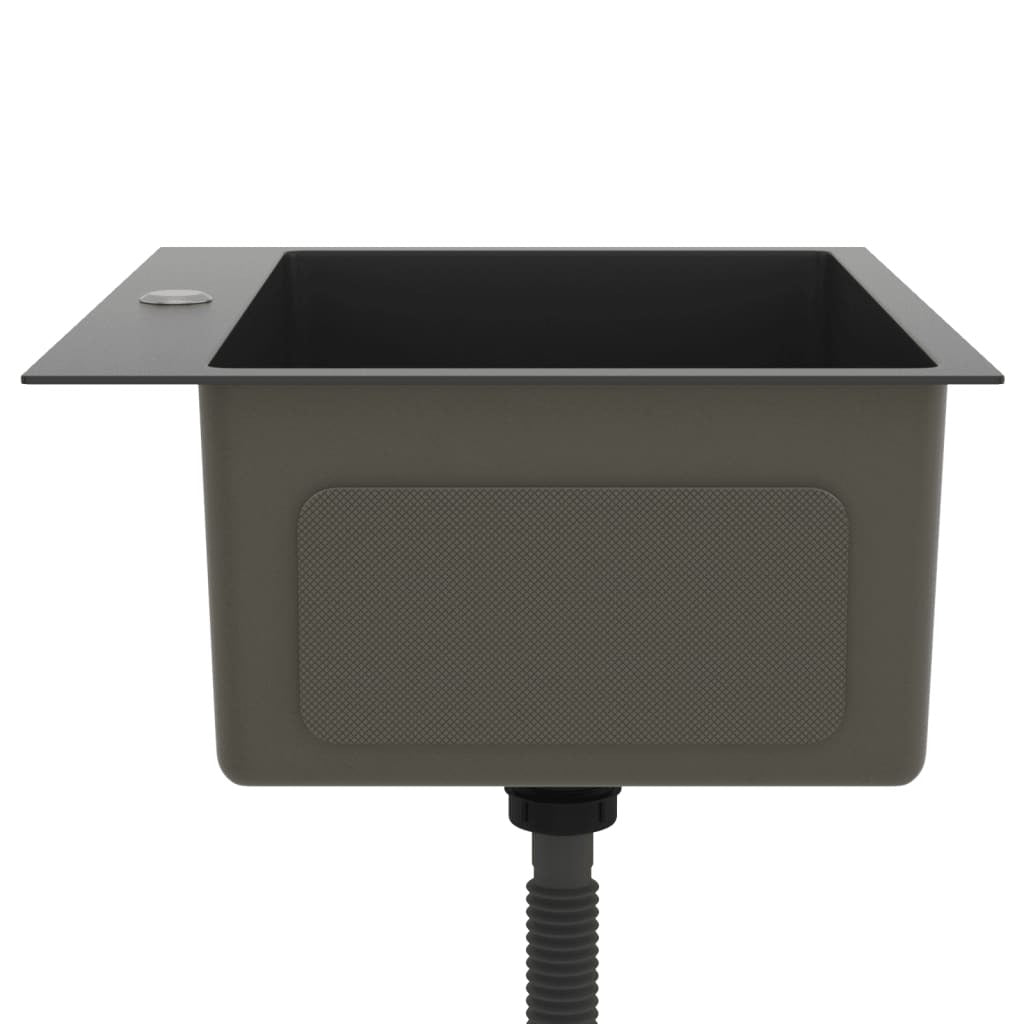 Handmade Kitchen Sink Black Stainless Steel - Galactic capuchin