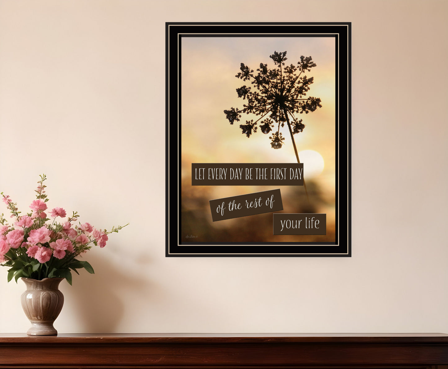 The First Day Black Framed Print Wall Art - Galactic capuchin