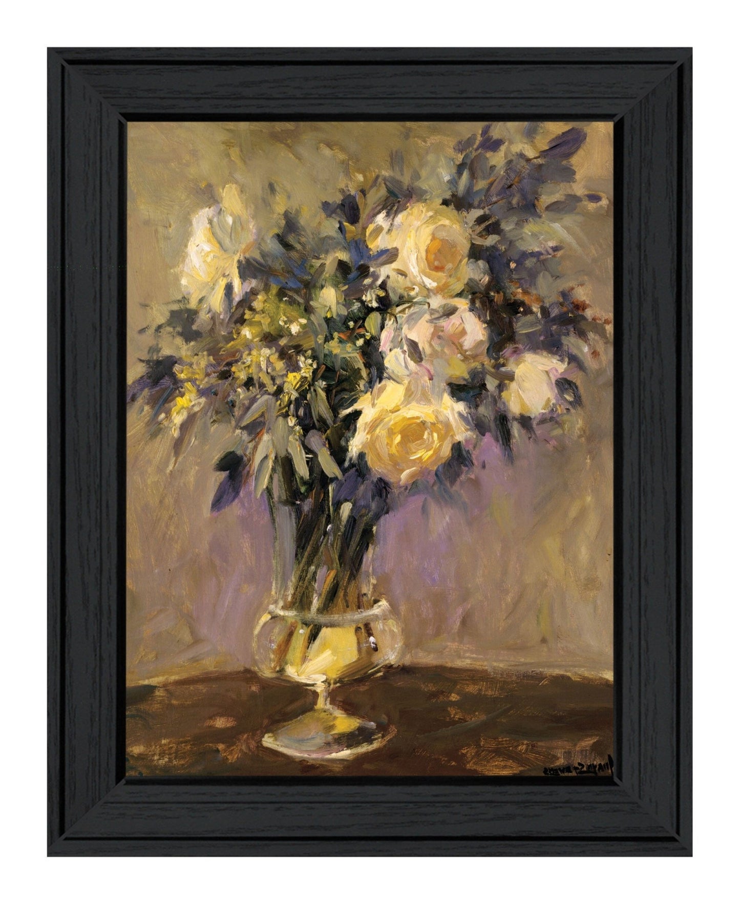 Evening Vase Black Framed Print Wall Art - Galactic capuchin
