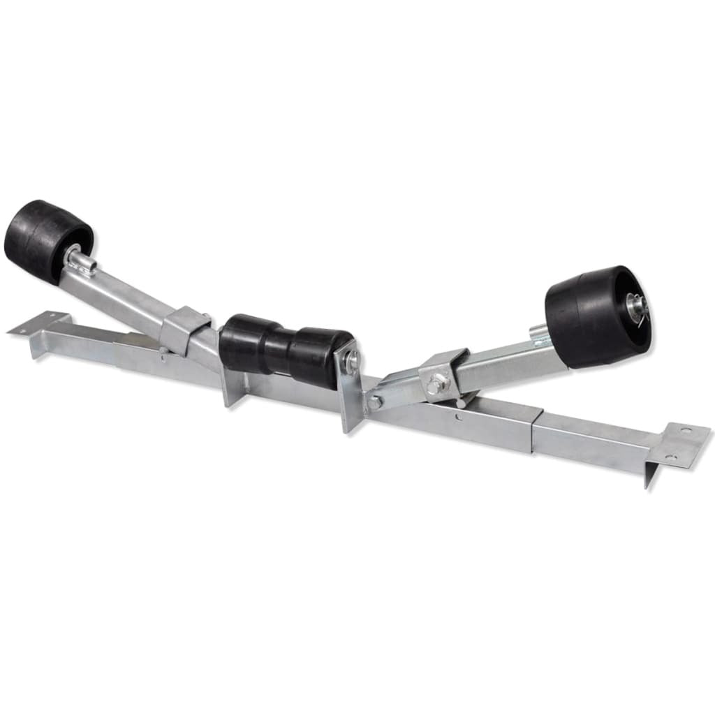 Boat Trailer Bottom Support Bracket with Keel Rollers - Galactic capuchin