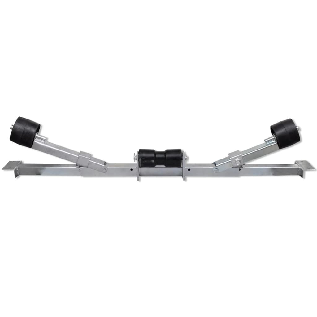 Boat Trailer Bottom Support Bracket with Keel Rollers - Galactic capuchin