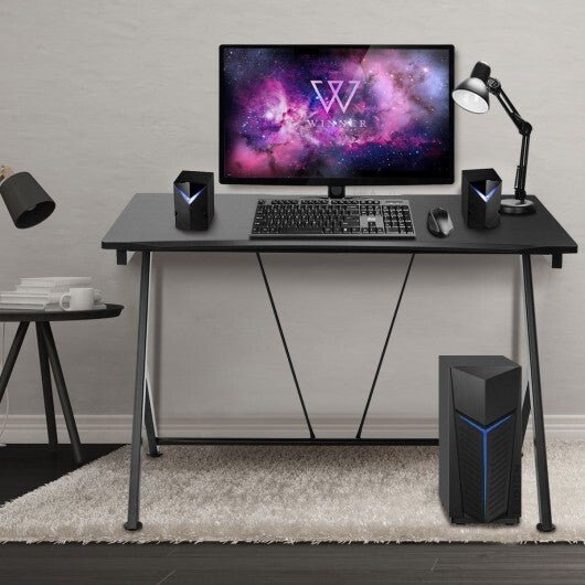 Home Office Modern Ergonomic Study Computer Desk for Small Space - Galactic capuchin