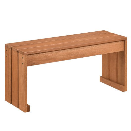 2 - Person Outdoor Garden Bench with Solid Wooden Frame for Backyard - Galactic capuchin